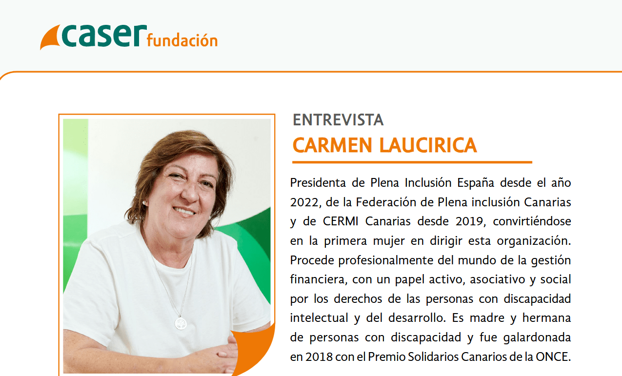 Ir a ‘Actas de coordinación sociosanitaria’ entrevista a Carmen Laucirica: “Las personas con discapacidad deben recibir apoyos en los sistemas públicos, como el resto»