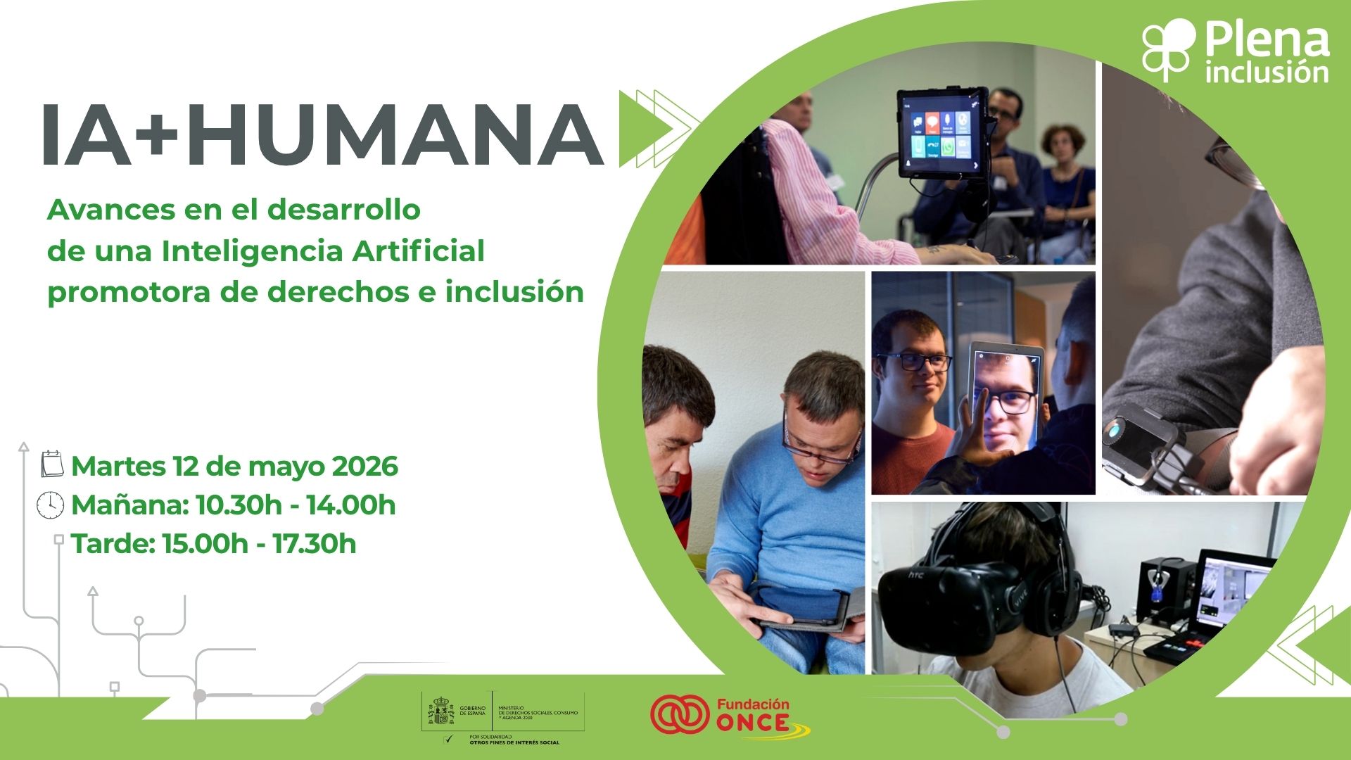 Ir a Plena inclusión reunirá a referentes del ámbito tecnológico y académico en la jornada ‘IA+HUMANA’