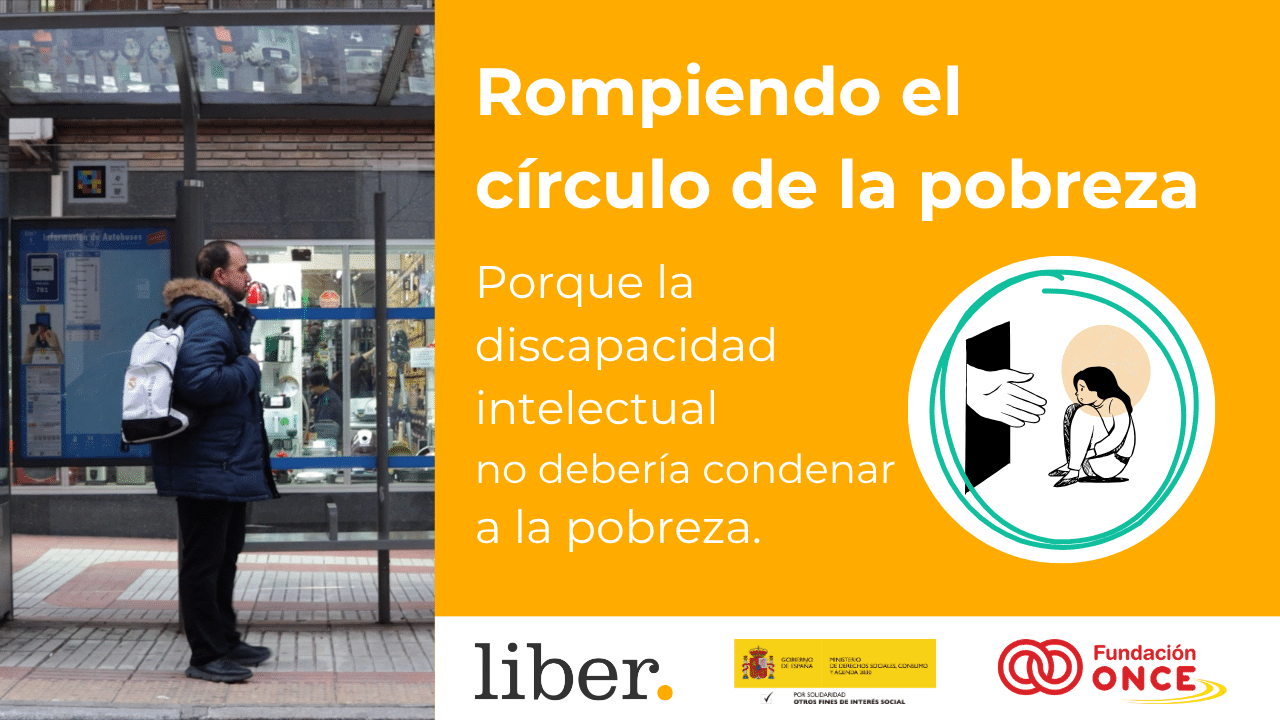 Ir a Profesionales de la asociación Liber y personas con discapacidad intelectual apoyadas hablan sobre la pobreza en un video